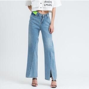 Ann Andelman Lizard Patch Denim Jeans Size 26